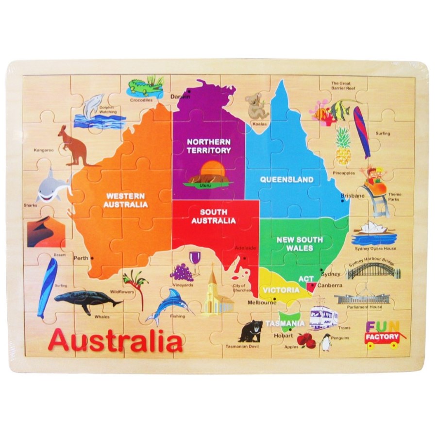 Puzzle Australia Map Wood