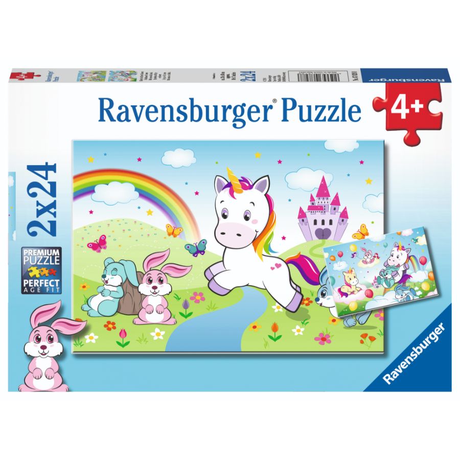 Ravensburger Puzzle 2x24 Piece Fairytale Unicorn