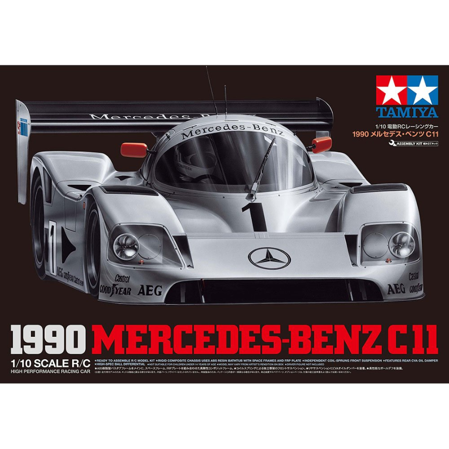 Tamiya Radio Control Kit 1:10 1990 Mercedes-Benz C11