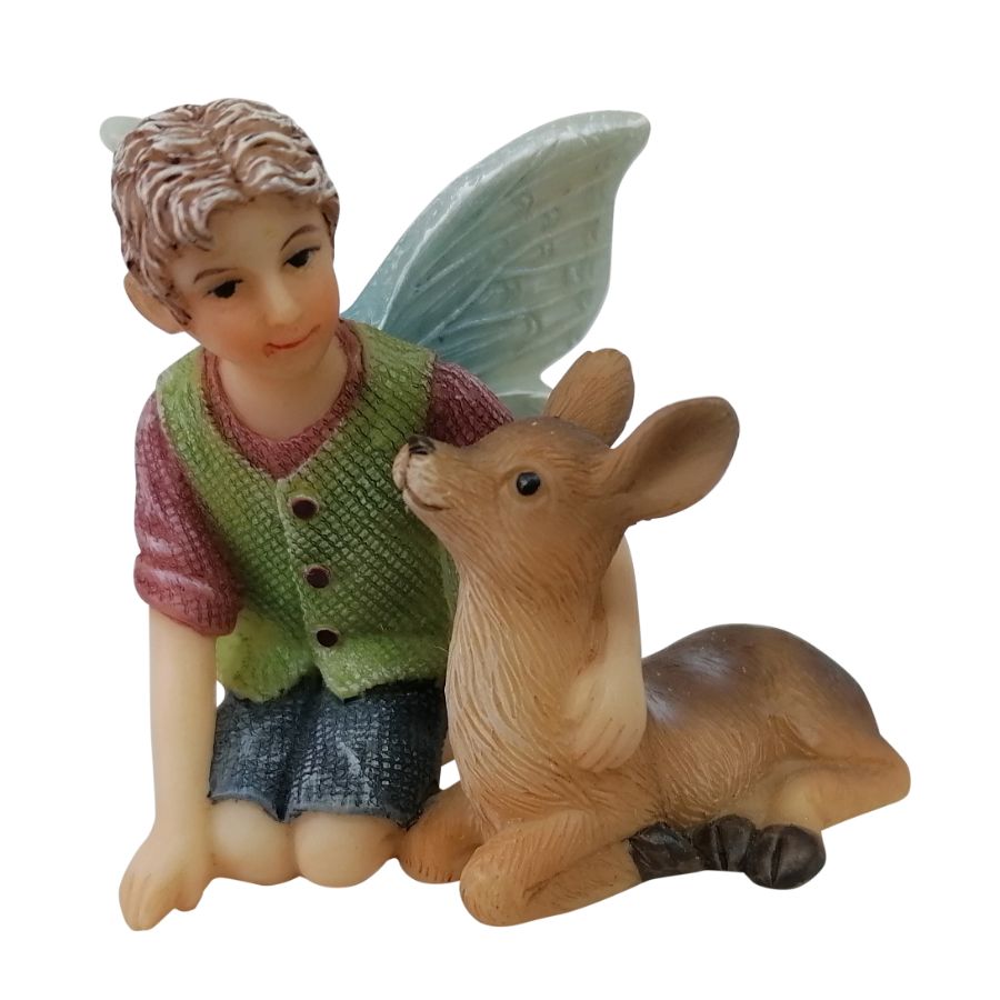 Fairy Boy Ethan with Deer