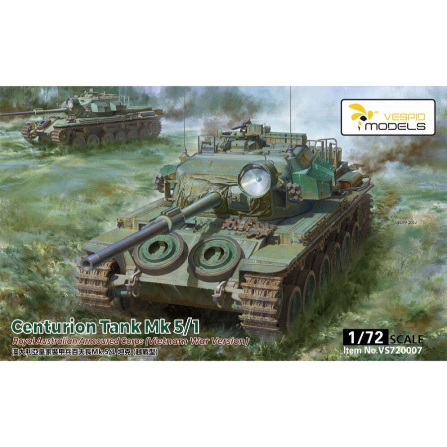 Vespid Model Kit 1:72 Centurion Tank Mk5 1 Royal Australian Armoured Corps