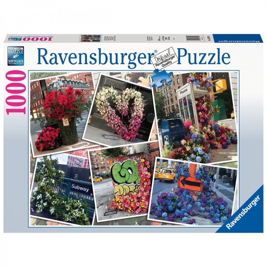 Ravensburger Puzzle 1000 Piece NYC Flower Flash