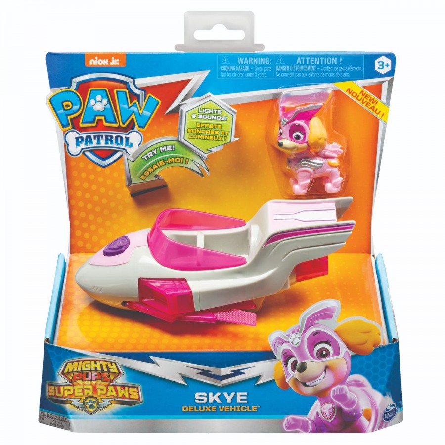 Paw Patrol Mighty Pups Super Paws Themed Vehicle Assorted
