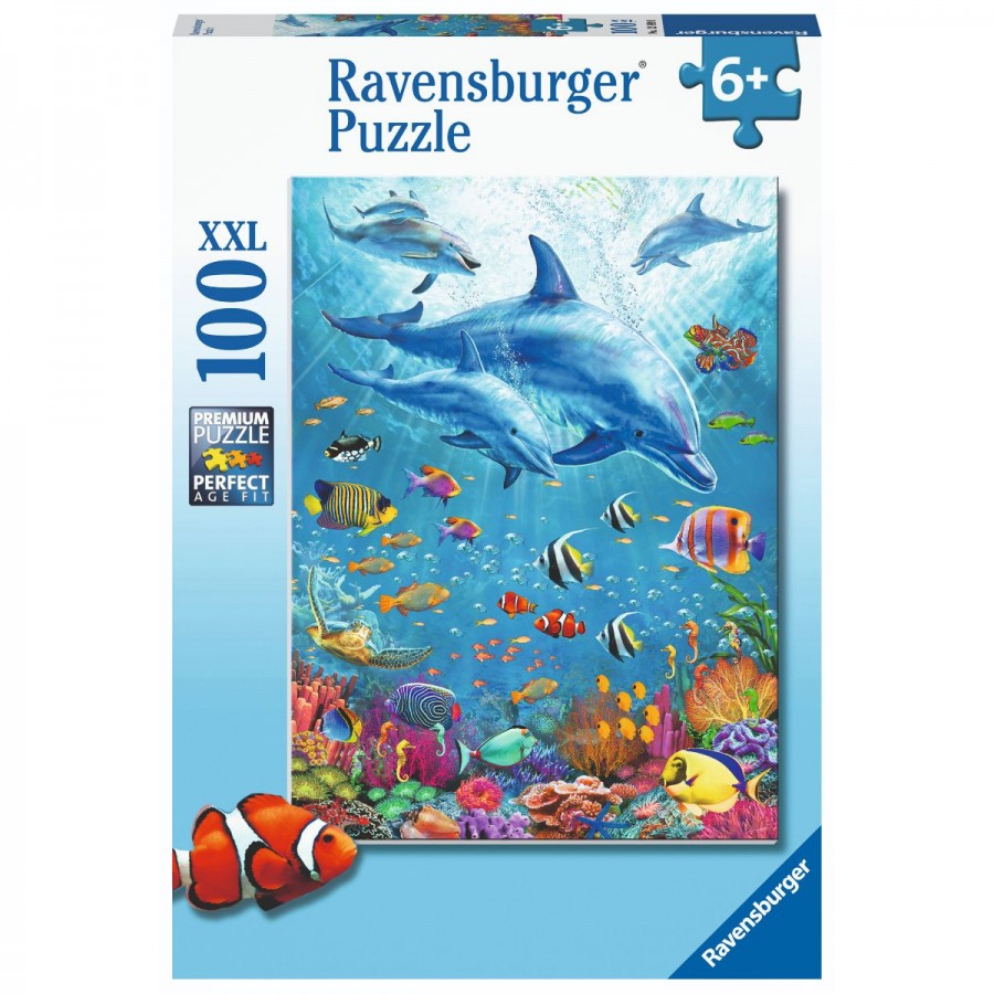 Ravensburger Puzzle 100 Piece Pod of Dolphins