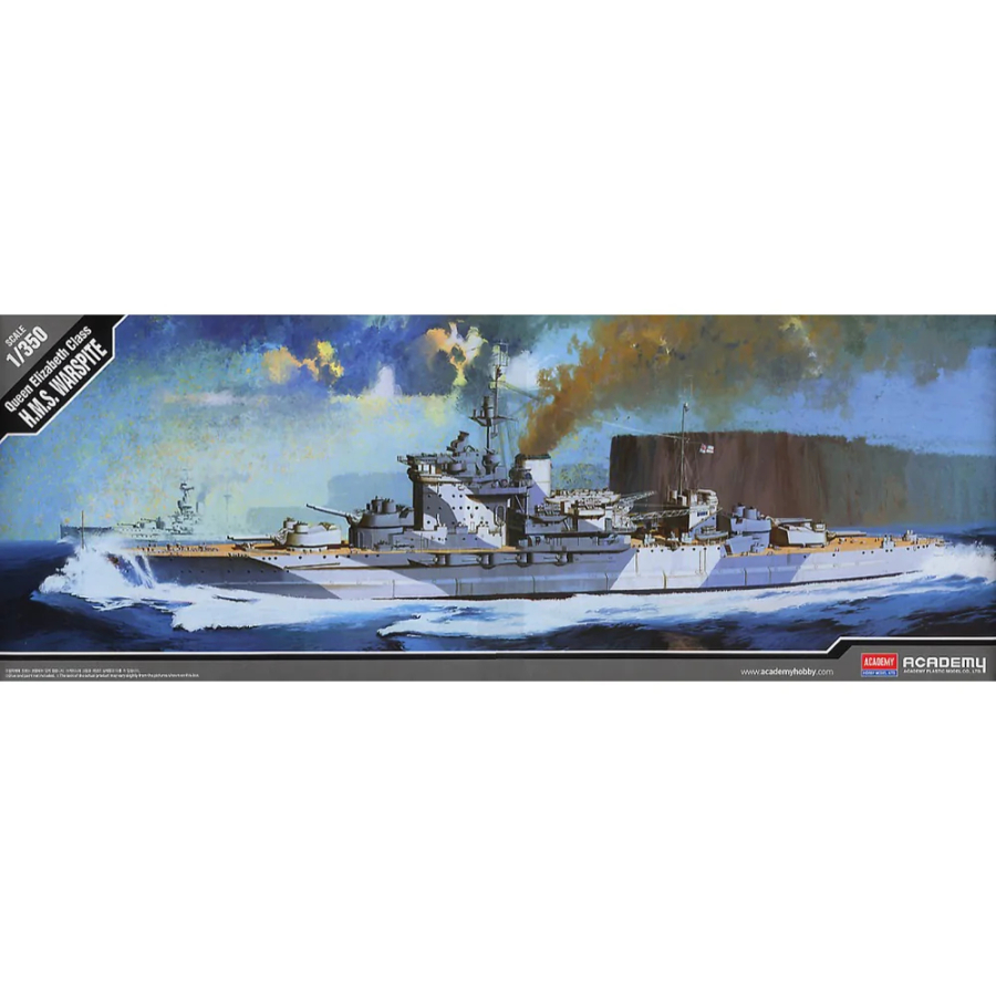 Academy Model Kit 1:350 Ship HMS Warspite QE Class