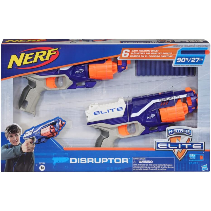 Nerf N-Strike Elite Disruptor Blaster 2 Pack With Darts