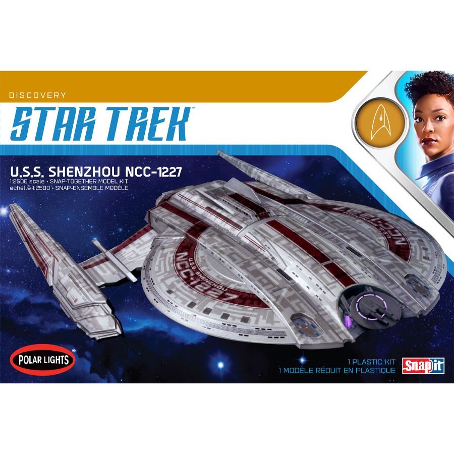 Polar Lights Model Kit 1:2500 Star Trek USS Shenzhou Snap Kit
