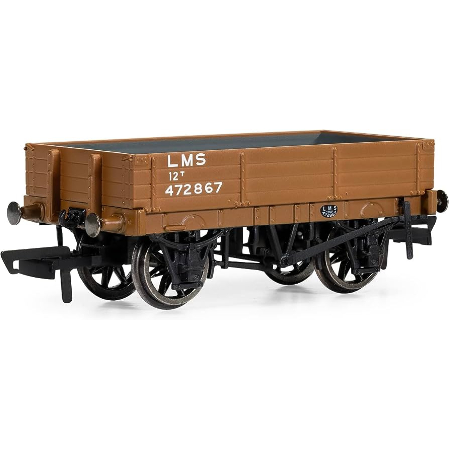 Hornby Rail Trains HO-OO Carriage 3 Plank Wagon LMS Era 3