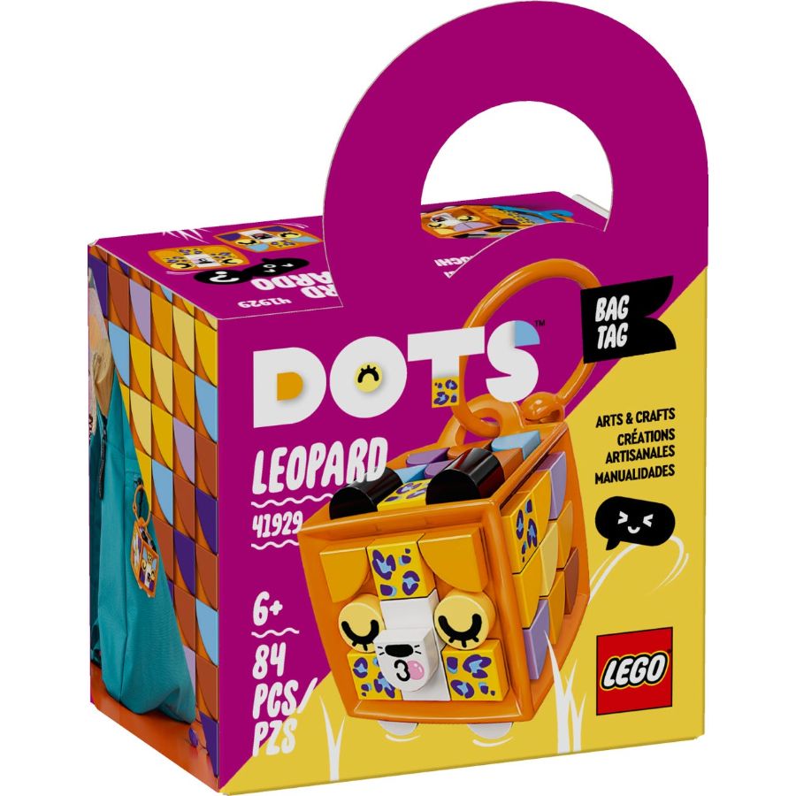 LEGO DOTS Bag Tag Leopard