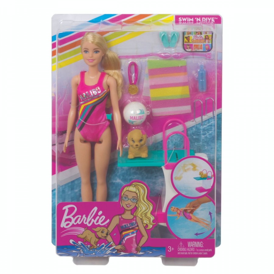 Barbie Swim & Dive Doll & Accessories