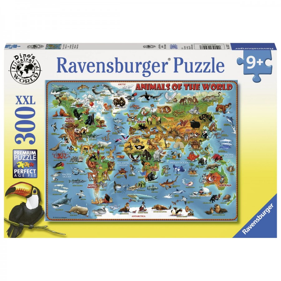 Ravensburger Puzzle 300 Piece Animals Of The World