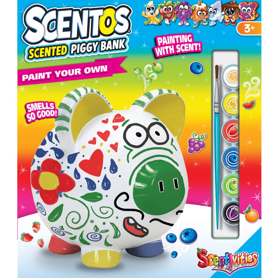 Scentos Scented Paint Your Own Piggy Bank