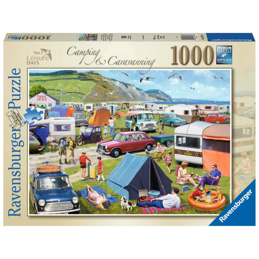 Ravensburger Puzzle 1000 Piece Leisure Days 5 Camping Caravanning SF