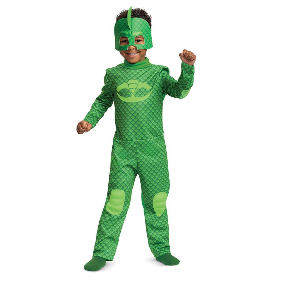 PJ Masks Gekko Kids Dress Up Costume Size 3-5