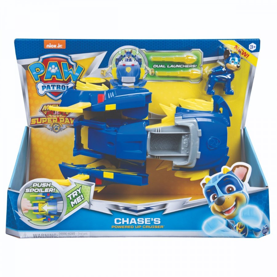 Paw Patrol Mighty Pups Super Paws Power Changing Vehicle Assorted