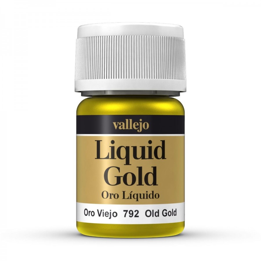Vallejo Acrylic Paint Model Colour Metallic Old Gold Alcohol Base 35ml