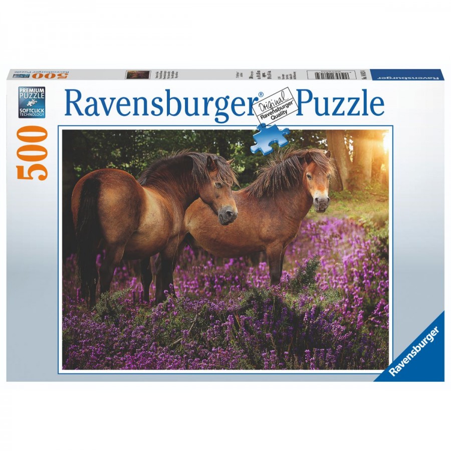 Ravensburger Puzzle 500 Piece Ponies In The Flowers