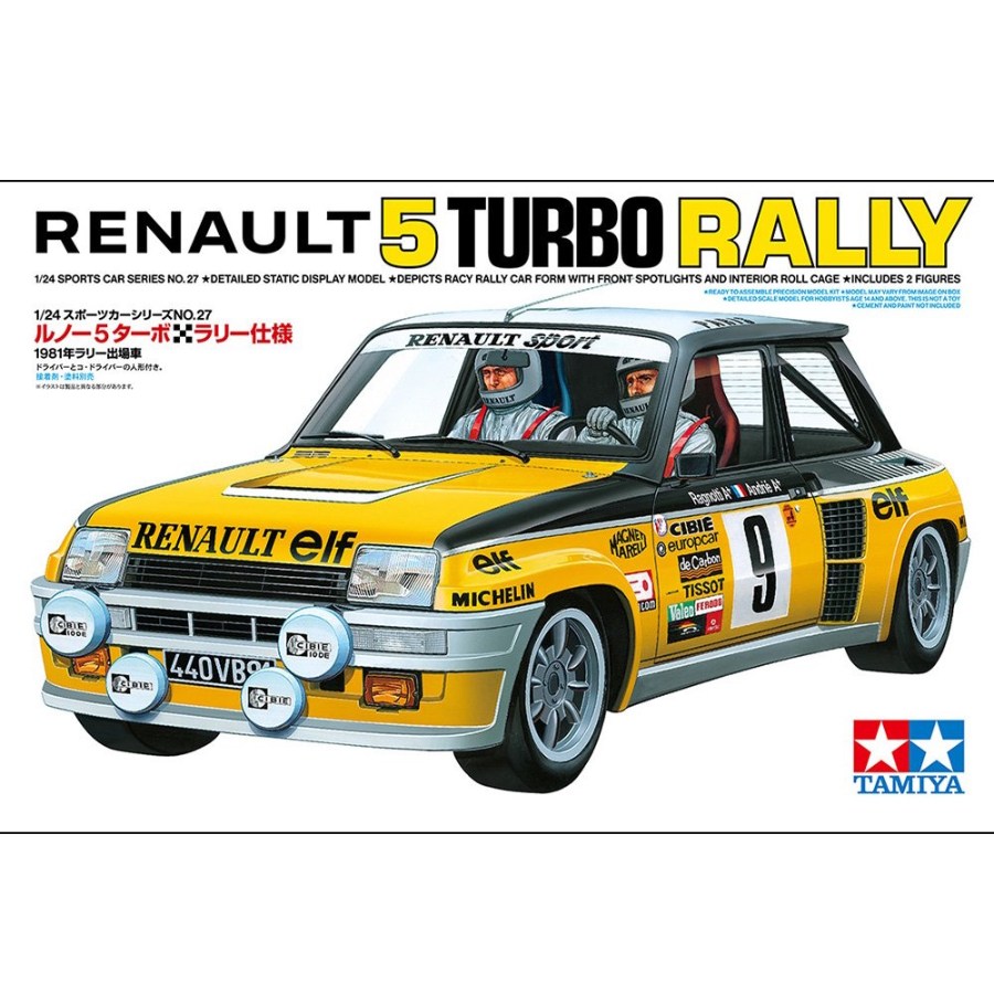 Tamiya Model Kit 1:24 Renault 5 Turbo Rally