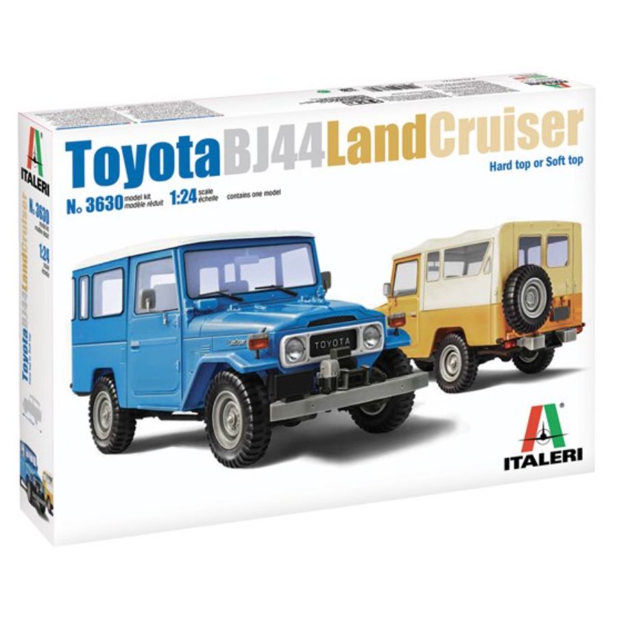 Italeri Model Kit 1:24 Toyota Land Cruiser BJ-44 Soft Hard Top Rubber Tyres
