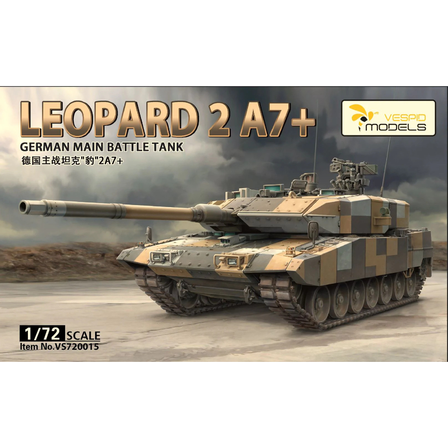 Vespid Model Kit 1:72 German Main Battle Tank Leopard 2 A7