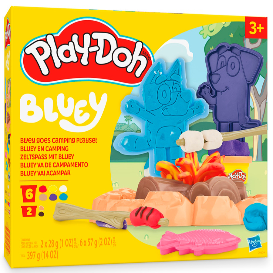 Playdoh Bluey Goes Camping Playset