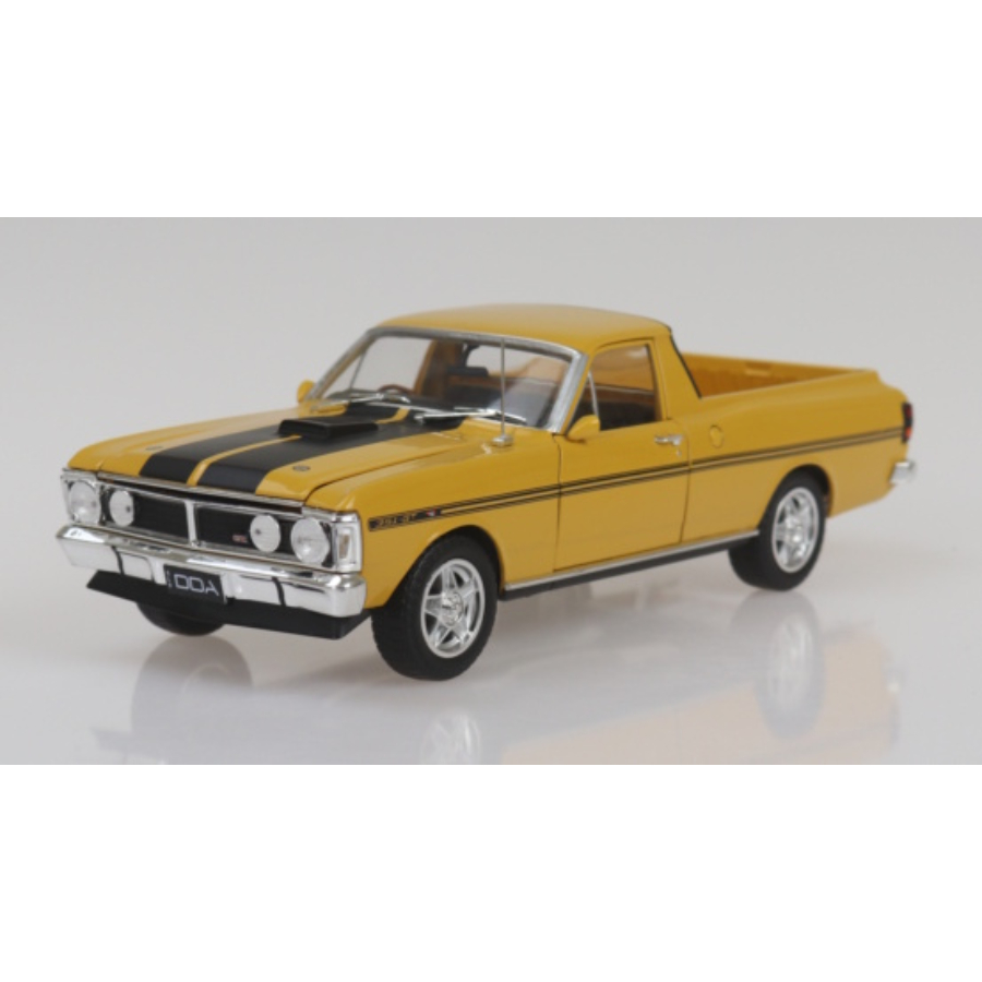 DDA Diecast 1:24 1971 XY GTHO Ford Falcon Ute 351 T-Bar Yellow Ochre