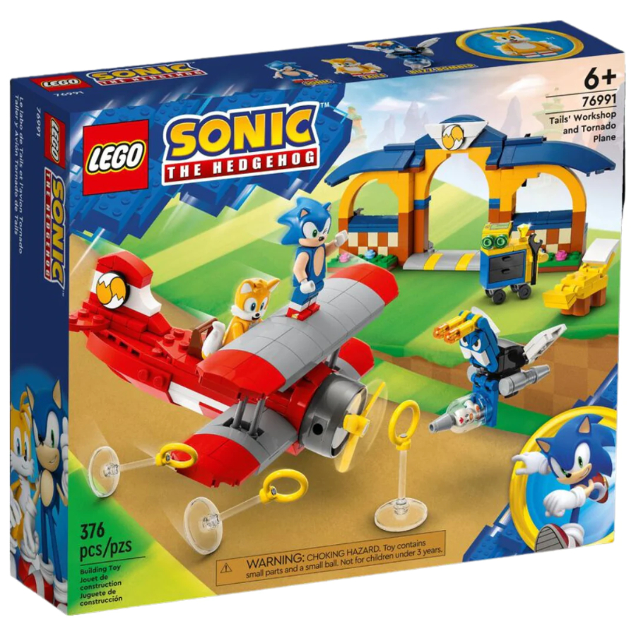 LEGO Sonic The Hedgehog Tails Workshop & Tornado Plane