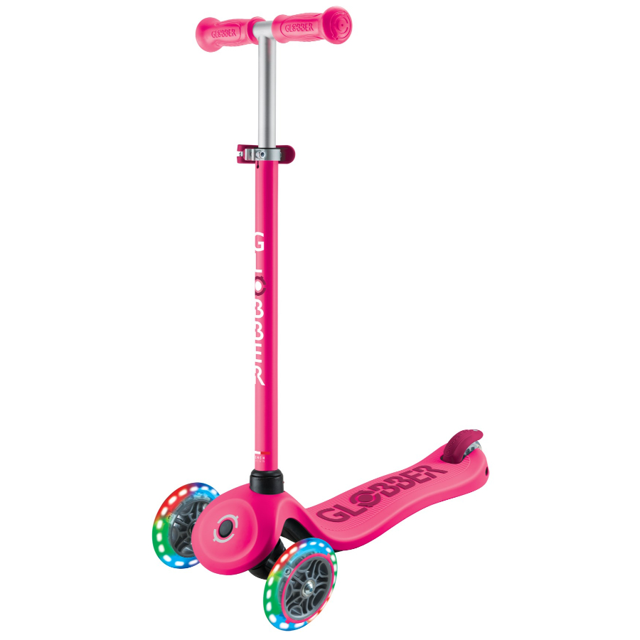 Globber 4 In 1 Go Up Sporty Scooter With Light Up Wheels Pink