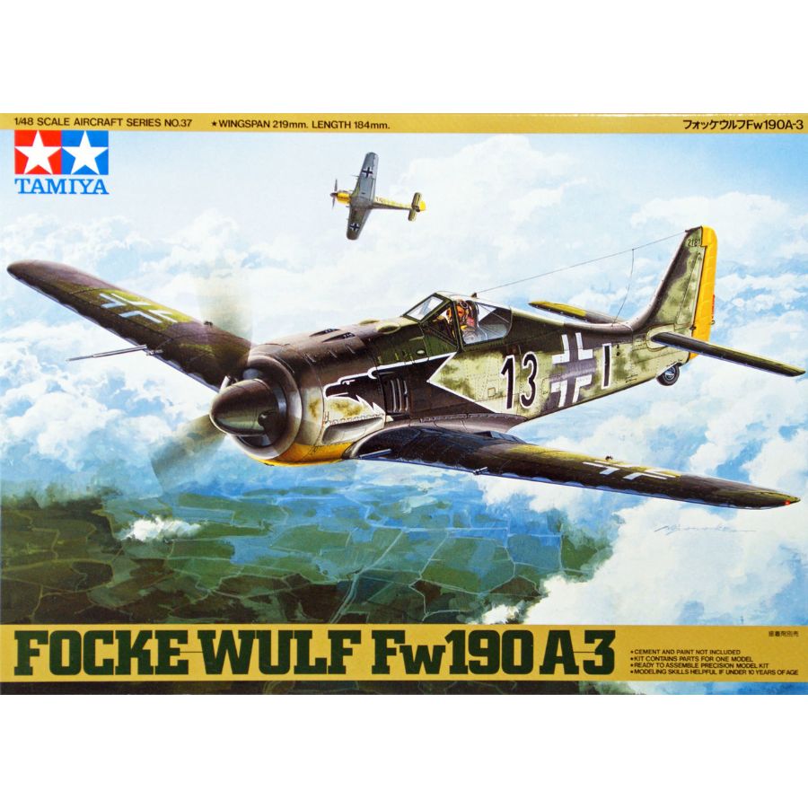 Tamiya Model Kit 1:48 Focke-Wulf FW190 A-3
