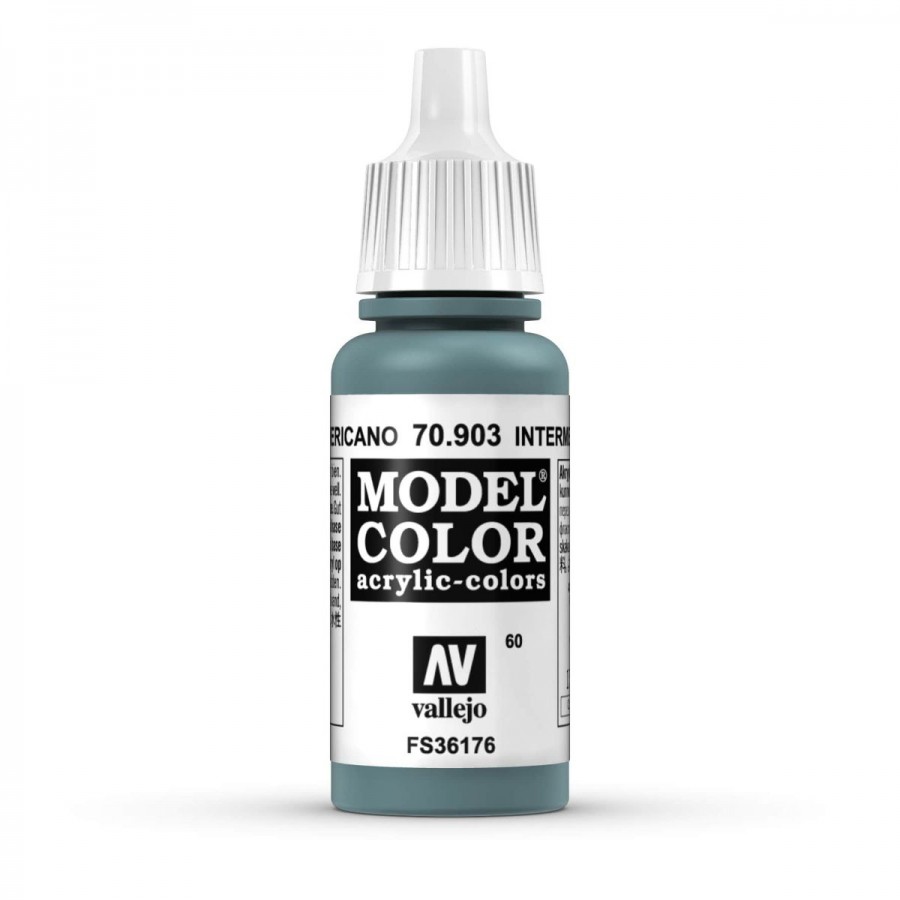 Vallejo Acrylic Paint Model Colour Intermediate Blue 17ml