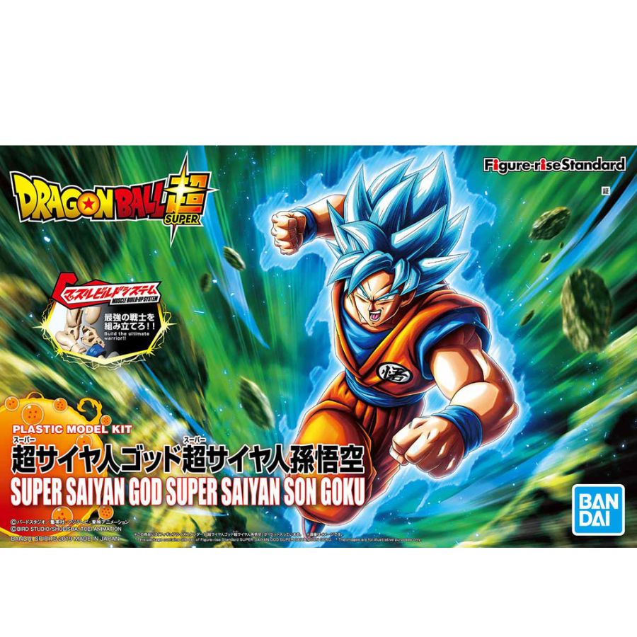 Dragon Ball Z Model Kit 1:8 Figure-Rise Super Saiyan God Son Goku