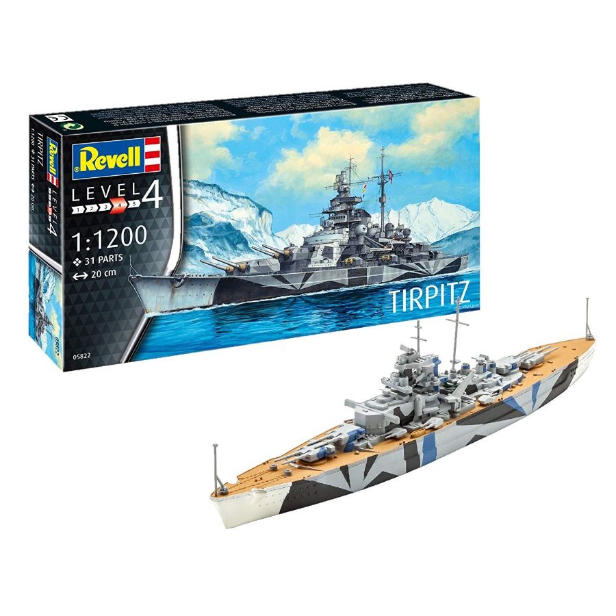 Revell Model Kit 1:1200 Battleship Tirpitz