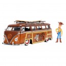 Jada Diecast 1:24 Toy Story 1962 VW Bus With Woody Figure
