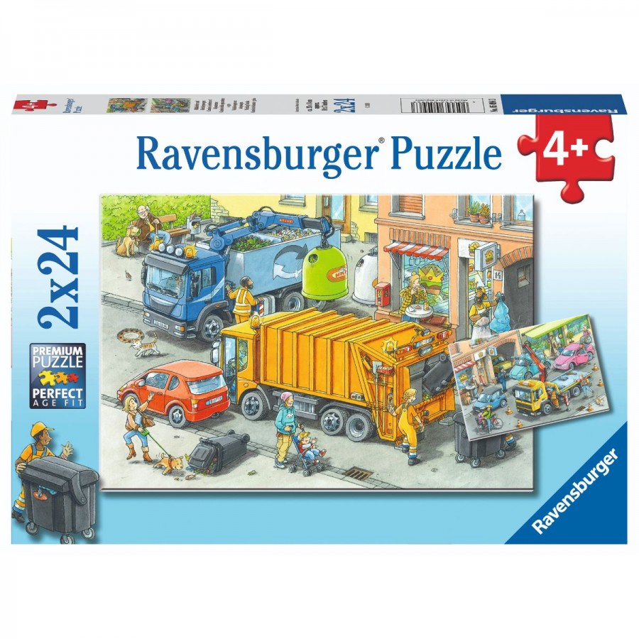 Ravensburger Puzzle 2x24 Piece Working Trucks