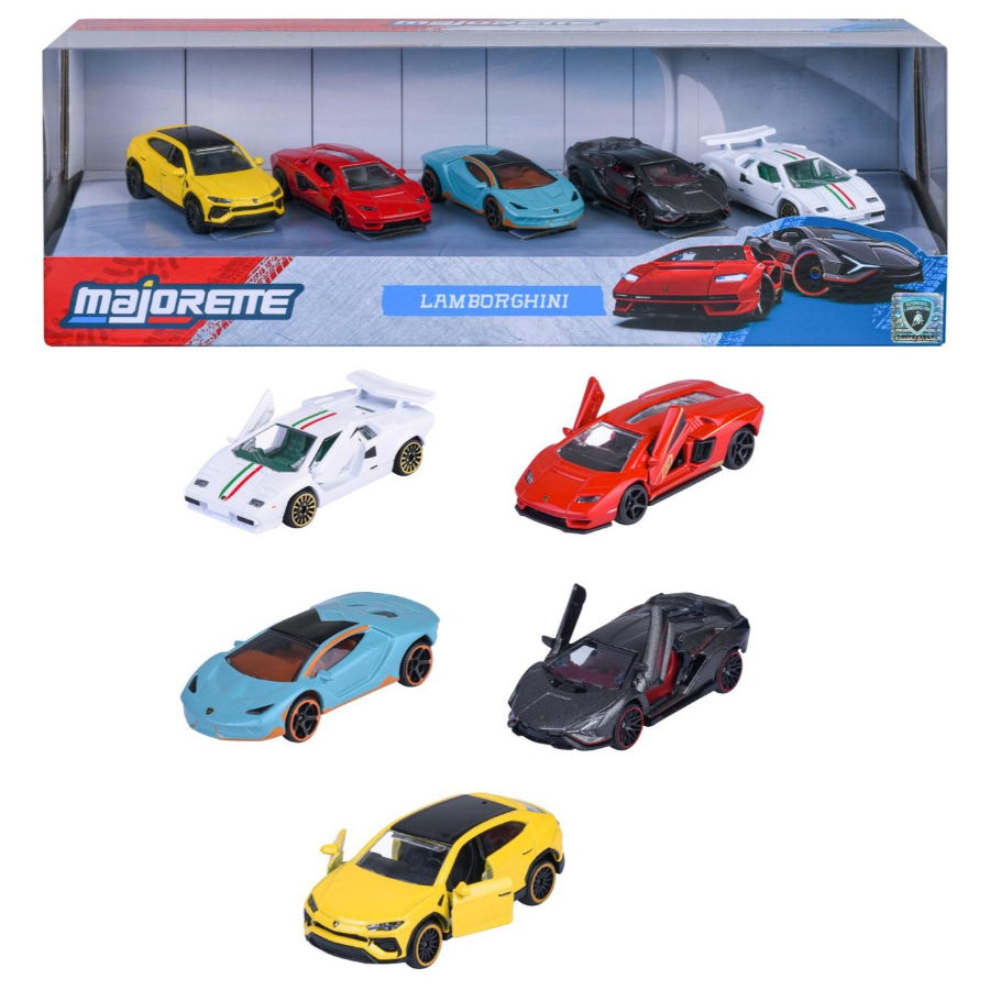 Majorette Diecast Cars Lamborghini 5 Piece Gift Pack