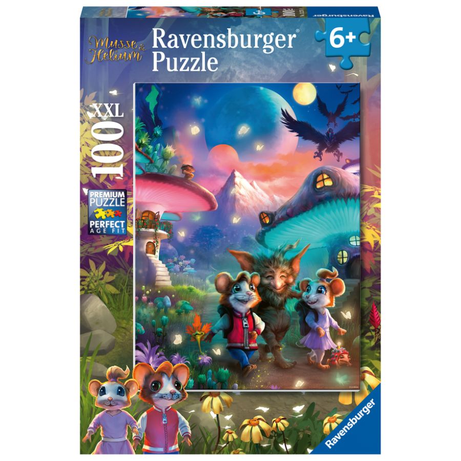 Ravensburger Puzzle 100 Piece Enchanting Mushroom Town