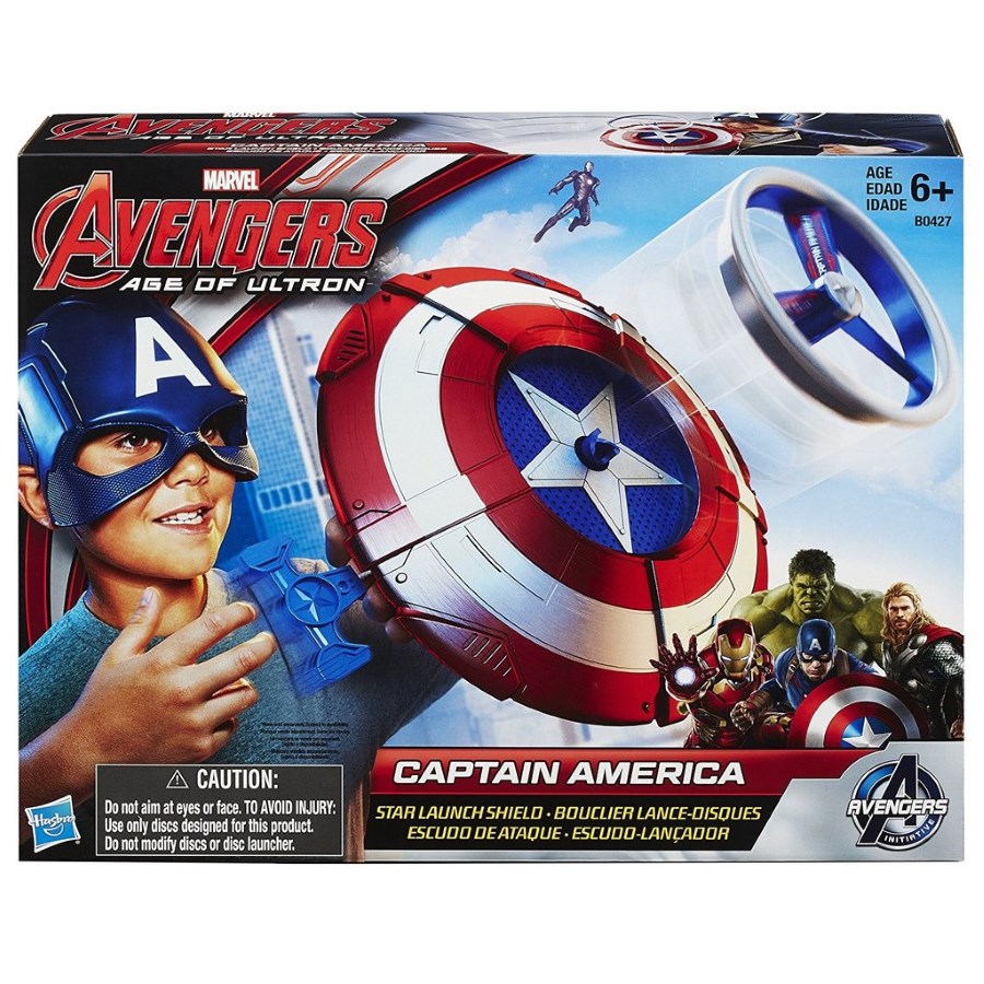 Avengers Captain America Launching Shield