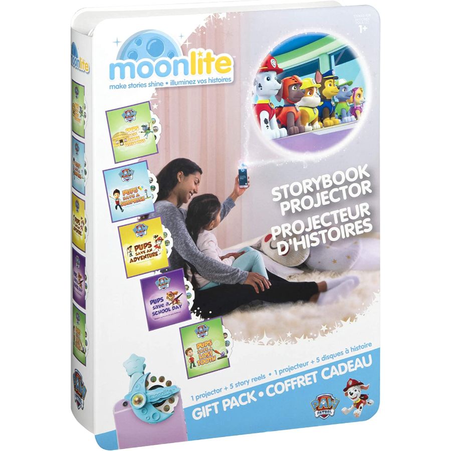 Moonlite Storybook Projector Paw Patrol Gift Pack