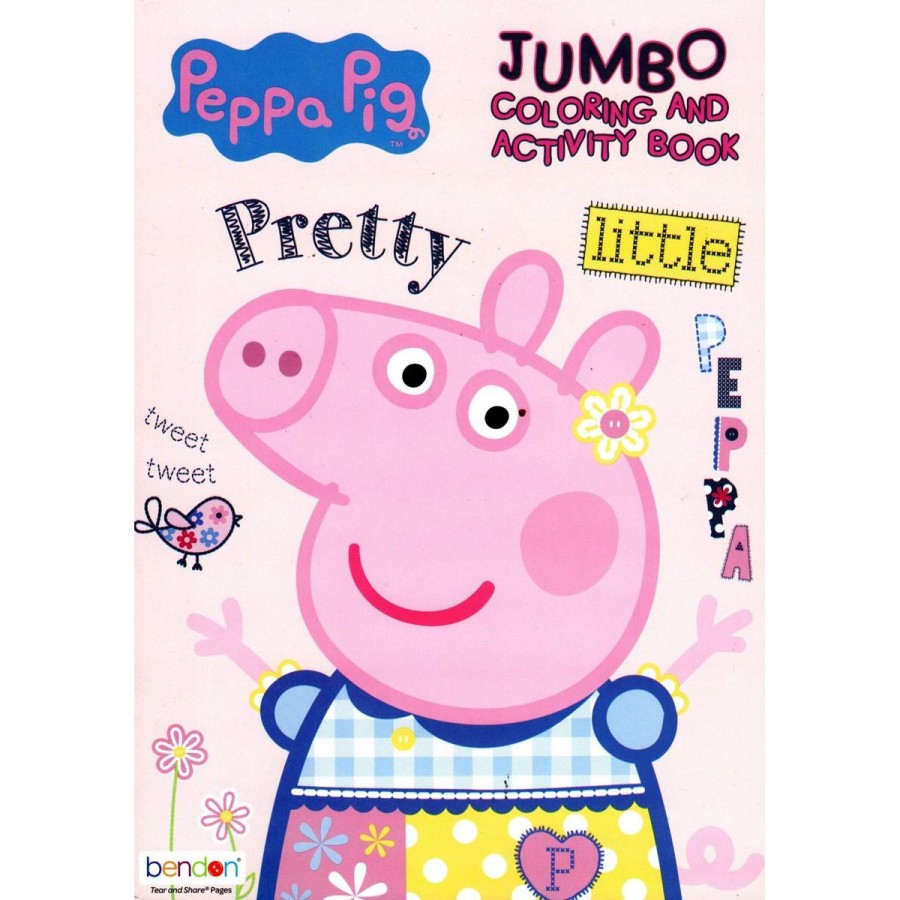 Peppa Pig 80 Page Colouring Book Assorted