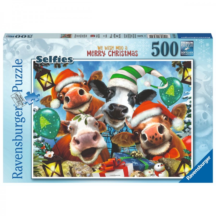 Ravensburger Puzzle 500 Piece We Wish Moo A Merry Christmas
