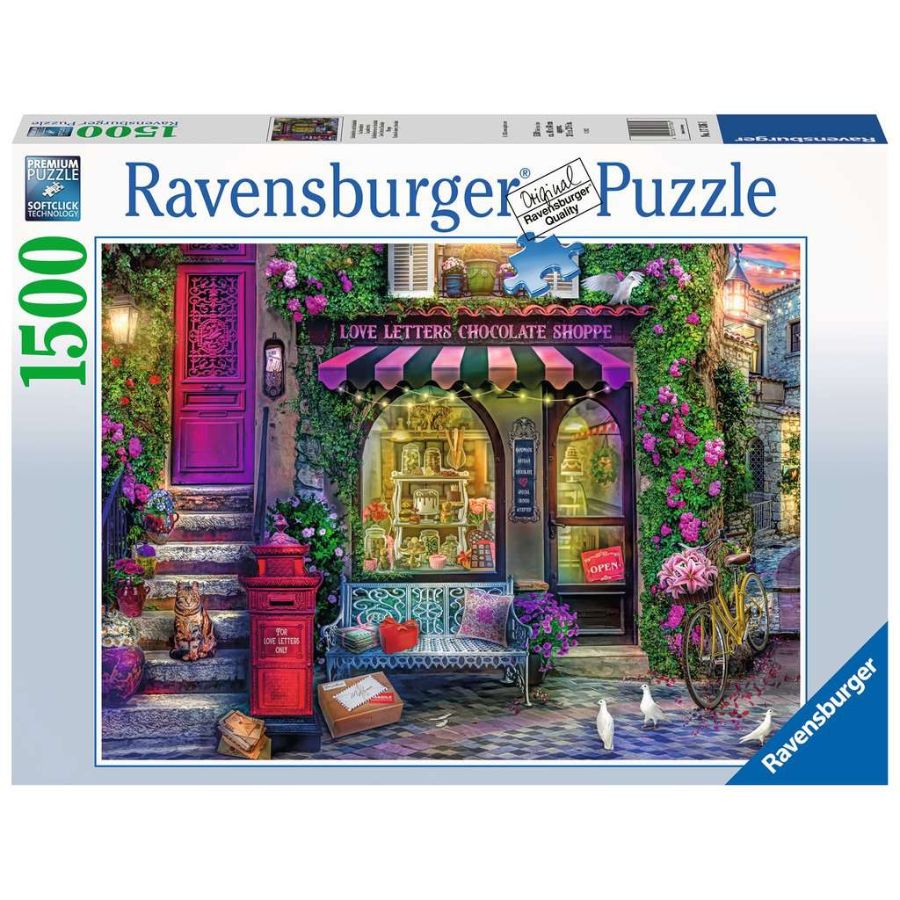 Ravensburger Puzzle 1500 Piece Love Letters Chocolate Shop