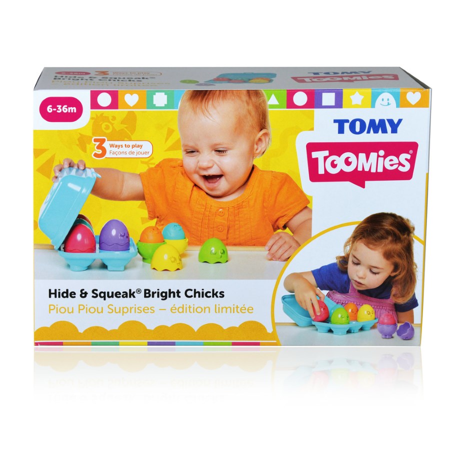 Tomy Hide & Squeak Eggs In Carton