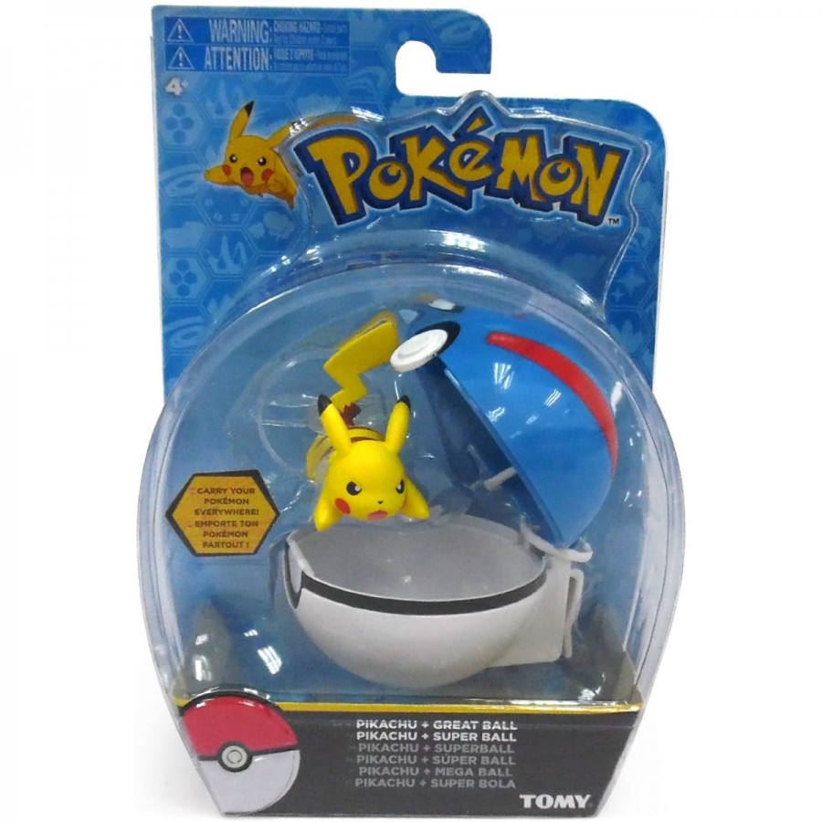 Pokemon Clip N Carry Pokemon & Pokeball Assorted