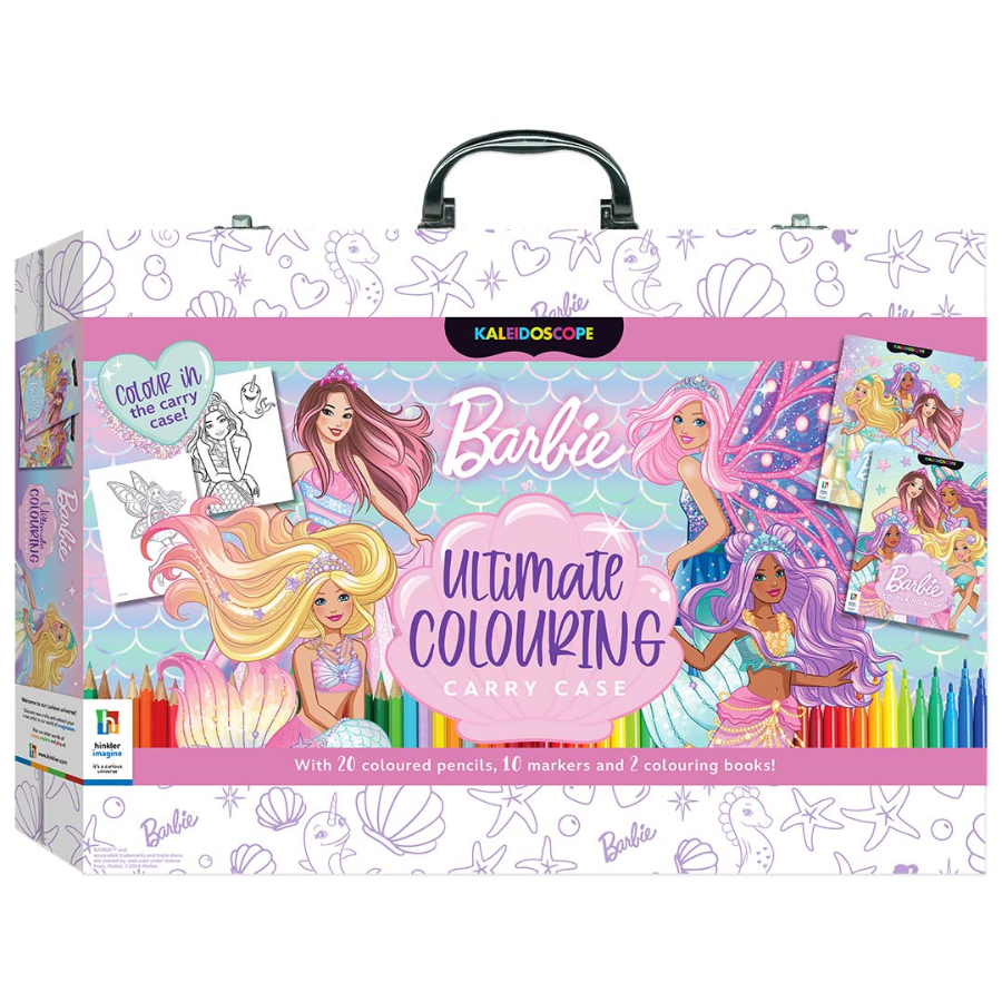 Barbie Craft Colouring Set In Carry Case