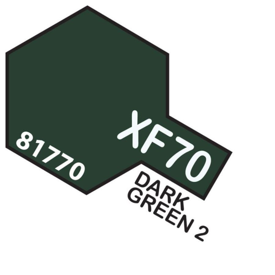 Tamiya Mini Acrylic Paint XF70 Dark Green