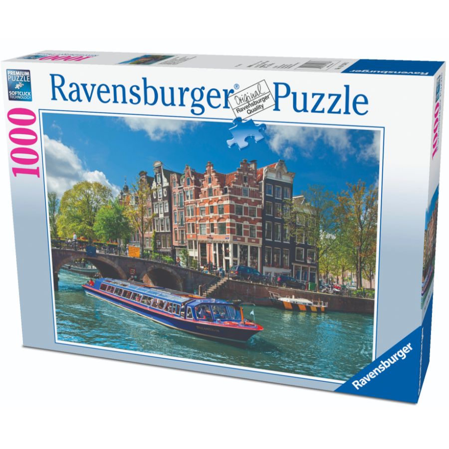 Ravensburger Puzzle 1000 Piece Canal Tour In Amsterdam