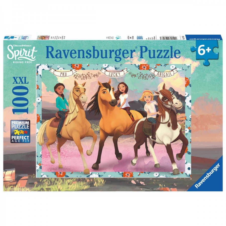 Ravensburger Puzzle 100 Piece Spirit Lucky & Her Friends