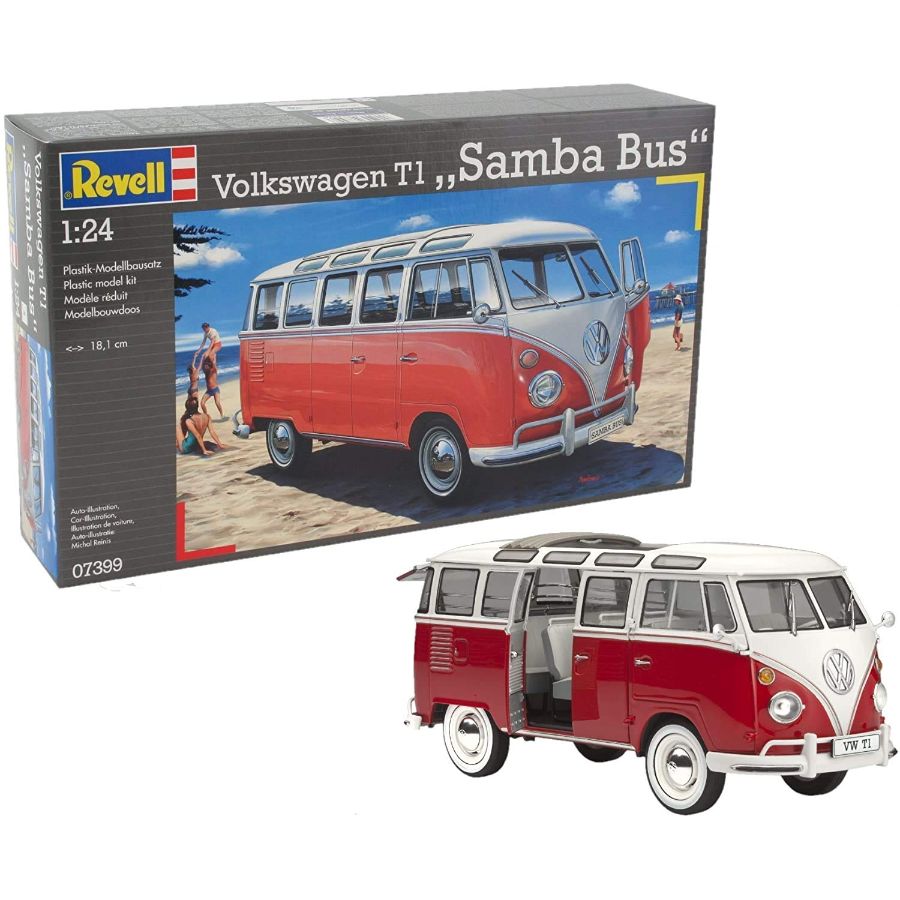 Revell Model Kit 1:24 VW T1 Samba Bus