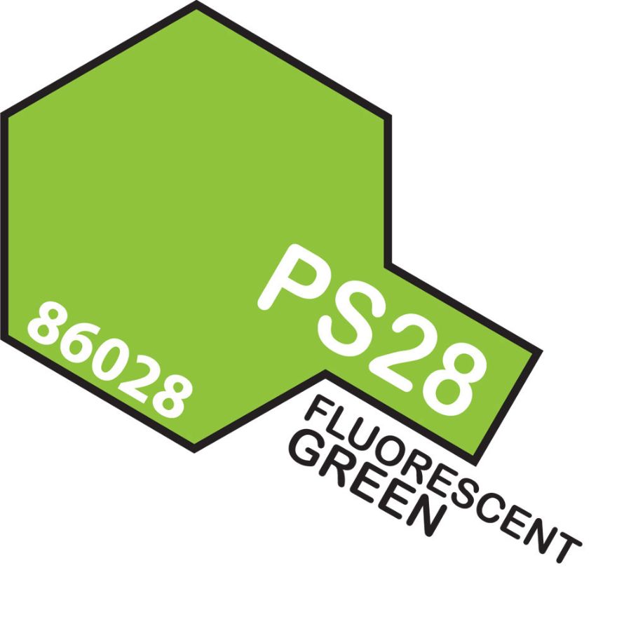 Tamiya Spray Polycarb Paint PS28 Fluorescent Green