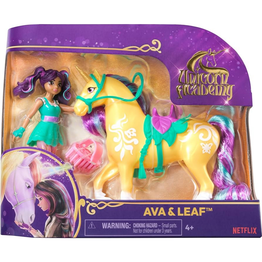 Unicorn Academy Mini Doll Ava & Leaf Unicorn